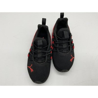 Puma Shoes Boys Size 11C Black Red SoftFoam+ Running Training Athletic 376358-01