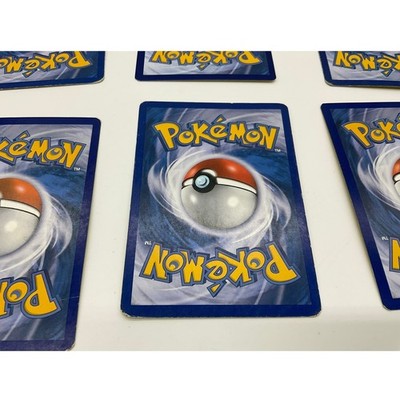 Pokemon Trading Cards Lot Vintage Blue Pokeball Back Standard Size Good