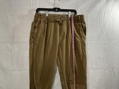 Rocawear Jogger Pants Mens XL Beige Elastic Waist Cuffed Stretch Drawstring