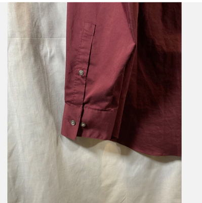 Madison Shirt Mens XL Red Solid Slim Fit Dynamic Cooling Long Sleeve Dress Shirt