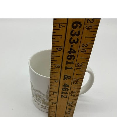 Linyi Silver Phoenix First United Methodist Church Mug White Gold Salisbury Gift