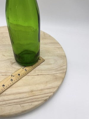 Unmarked Green Pressed Glass Tumbler Bottle With Lid Stopper Kitchen Bar Decor