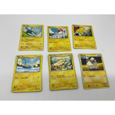 Pokemon TCG Electric Card Lot 6pc Shinx Voltorb Joltik Chinchou Tynamo Mareep