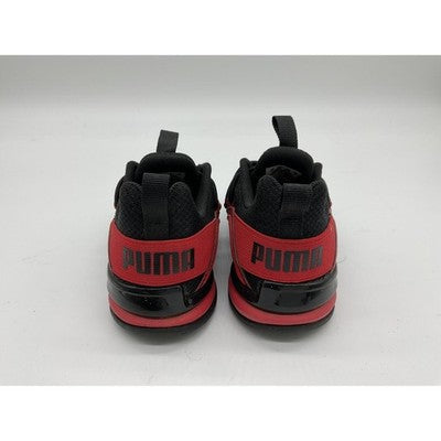Puma Shoes Boys Size 11C Black Red SoftFoam+ Running Training Athletic 376358-01
