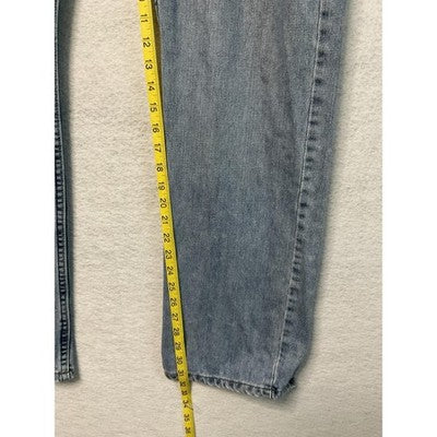 Nautica Jeans Mens 38x34 Blue Light Wash Straight Leg Denim Classic 5-Pocket