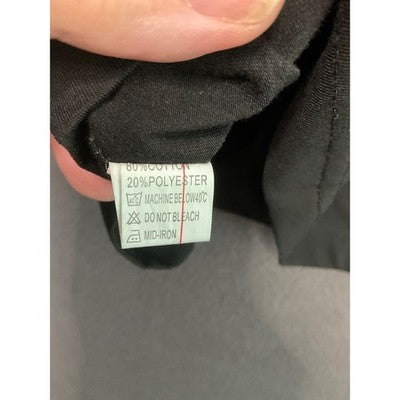 Aile Rabbit Girls Size 8 Black T-Shirt Plaid Shoulder B Patch NWT