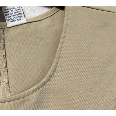 @Class Dress Girls Size 20 Tan Sleeveless Belted School Uniform Office Wear