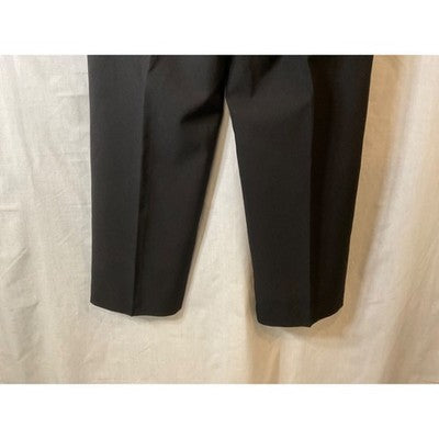 Dino DiVinci Men's Black Dress Pants 35W 28L, Pleated, Zip Fly, Hand Tailored