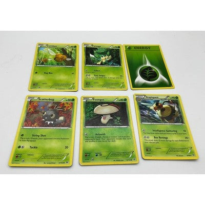 Pokemon TCG Grass Type Lot Vespiquen Combee Pansage Scatterbug Foongus Energy