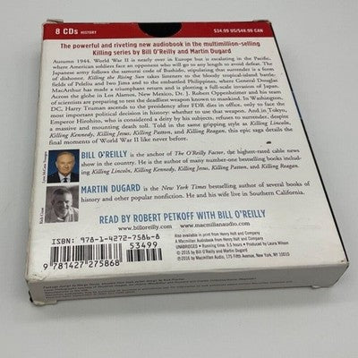 Killing the Rising Sun Audiobook Bill O'Reilly Martin Dugard 8 CD WWII 2016