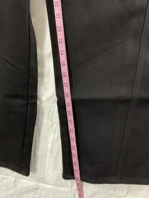 Hello Jeans Womens Small Black High Rise Straight Insulated Fleece Lined