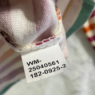 Wonder Nation Long Sleeve Tee Kids M 7-8 Multi Color Striped Tough Tee NEW