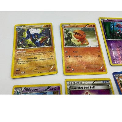 Pokemon TCG Card Lot Nidoqueen Toxicroak Rhyhorn Reverse Holo Steam Siege 6pc