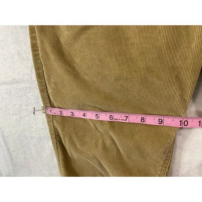 Levi's 511 Slim Fit Pants Mens 32x32 Tan Corduroy 04511-1063 Distressed Khakis