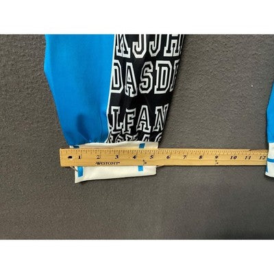 Unisex Multi Color PANTS M Retro 90s Jogger Elastic Waist Y2K Baggy