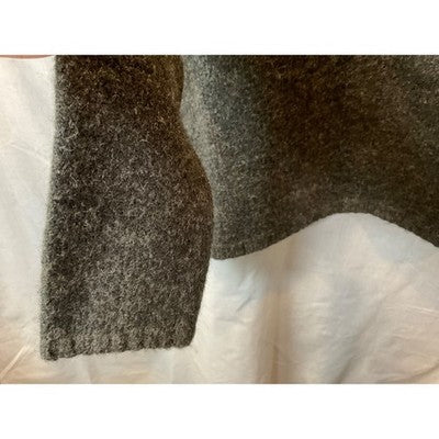 Cable Stitch Women's Med Charcoal Grey Long Sleeve Sweater Acrylic/Wool Blend
