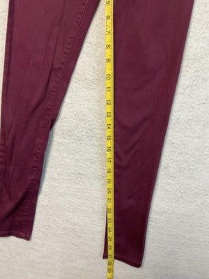 Celebrity Pink Silent Disco Jeans Womens 3 Burgundy Wine Skinny Stretch Juniors
