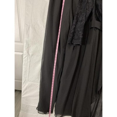 NEW VOGUE Dress Pants Set Womens XL Gray Lace Chiffon Long Sleeve Formal Wedding