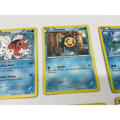 Pokemon Water Card Lot 6pc Blue Octillery Seaking Vanillite Carvanha TCG Bundle