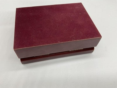Red Wood Jewelry Hand Harness Display Storage Box Mirror Slots Case Rectangular