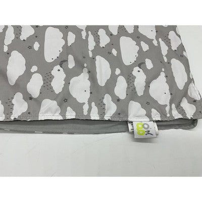 Car Seat Blanket Cover Ogo Buggy Gray White Clouds Soft 100% Polyester Baby