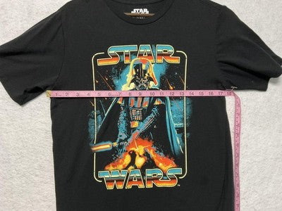 Star Wars Shirt Mens 2XL Black Darth Vader Graphic Tee Mad Engine Short Sleeve