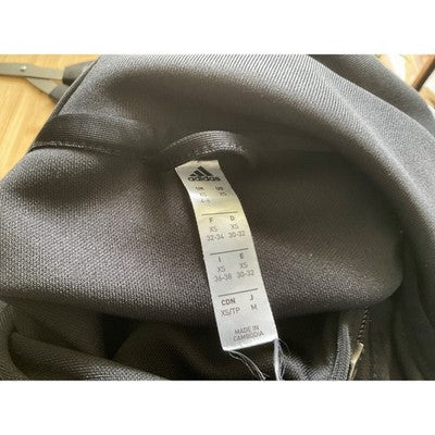 Adidas Women's Black XS Full Zip Track Jacket 3 Stripes Logo Lightweight Sporty