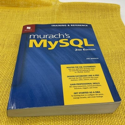 Murach's MySQL Joel Murach 2nd Edition 2015 Paperback SQL Database Training Book