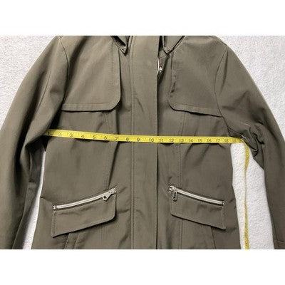 Sebby Collection Jacket Womens Medium Hooded Water Resistant Windproof Coat