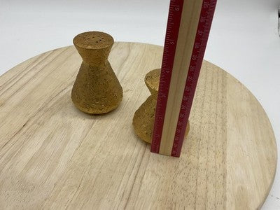 Gold Textured Salt Pepper Shaker Set Ceramic Small Modern Kitchen Decor Tabletop