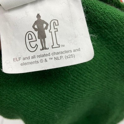 Elf Movie Beanie Hat Adult One Size Red Green Son of a Nutcracker Christmas Pom
