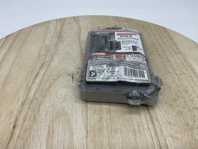 TayMac ML500G Weatherproof Extra Duty In-Use Outlet Cover Metal Enclosure Gray