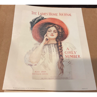 VTG Aspelin Art Gallery "The Ladies Home Journal"  4 Collectible Art Print Decor