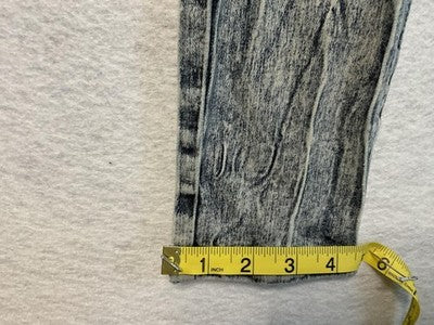 Cello Jeans Juniors 5 Gray Skinny Acid Wash Distressed Crinkle Wrinkle Faded