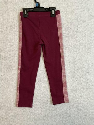 Garanimals Leggings Girls 5 Red Camo Side Stripe Ankle Stretch Pull On Pants