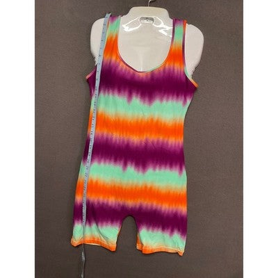 AQ-Sport Tie-Dye Sleeveless Romper Large Jumpsuit NWT Boho Festival