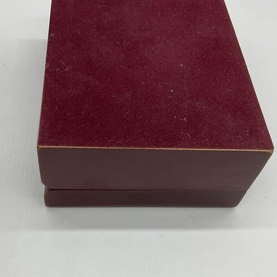 Red Wood Jewelry Hand Harness Display Storage Box Mirror Slots Case Rectangular