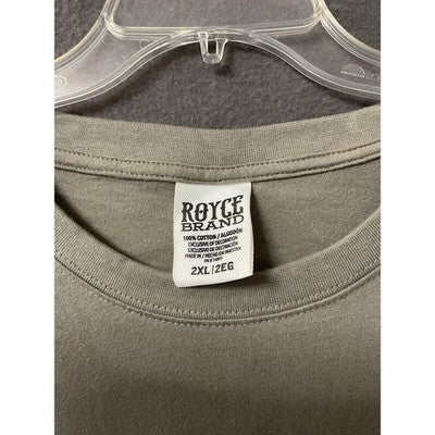 Royce Brand GrayCrew Neck Tee Long Sleeves 2XL Arizona EST 1912 Thumb Hole NWT