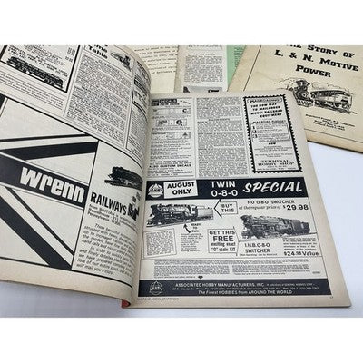 Vintage Railroad Model Craftsman Rail Magazine Lot Train Brochures Pamphlets