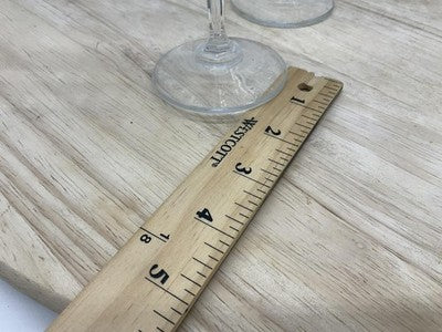 Unmarked Clear Geometric Champagne Glasses Set Of 3 Flutes Bar Decor Modern