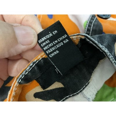 Forever 21 Cargo Pants Womens Small Multicolor Camo Jogger Pockets Streetwear
