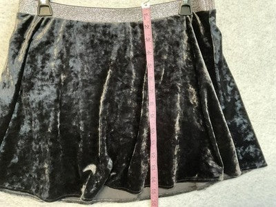 Arizona Jean Co Skort Girls 16 Plus Black Velvet Skater Sparkle Waist Casual