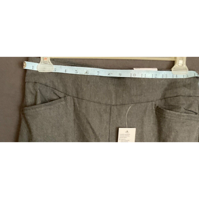 Croft & Barrow Women Effortless Stretch Pants Size 10 Long Gray Dress Pants NTW