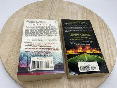 Lot 2 Stephen King Bag Of Bones Cell Adult Horror Paperback Novels Books Fiction