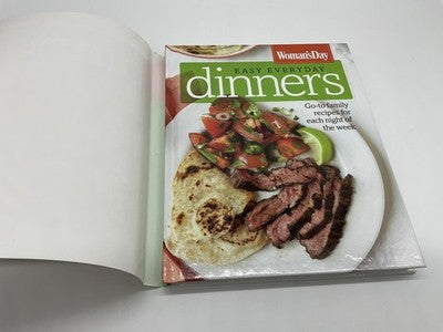 Woman's Day Easy Everyday Dinners Cookbook Hardcover Family Meals Quick Recipes