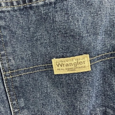Wrangler Carpenter Jeans Mens 44x30 Blue Relaxed Straight Denim Utility Workwear