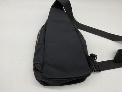 Black Nylon Sling Crossbody Bag Fanny Pack Travel Waist Rose Gold Zip