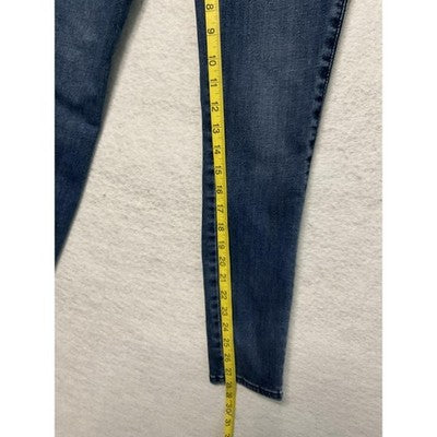 Universal Thread Jeans Womens 2 /28R Blue High Rise Skinny Tuxedo Stripe Stretch