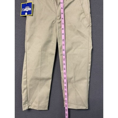 A+ School Uniform Pants Boys 4 Double Knee Adjustable Waist Durable New