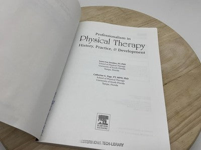 Professionalism In Physical Therapy Swisher Page Elsevier PB Medical 2005 Book